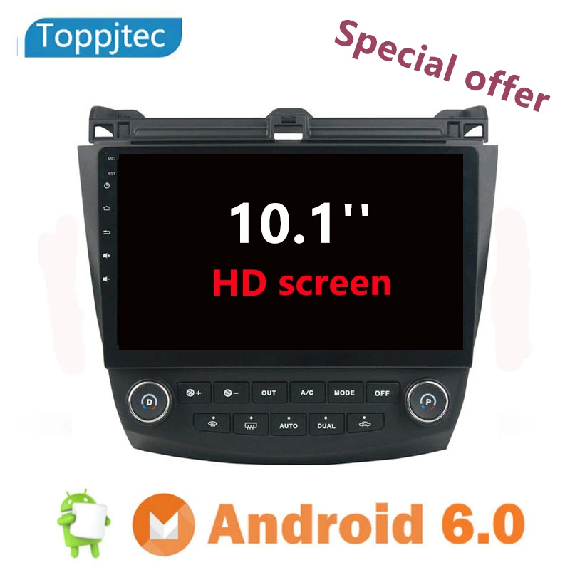 10 1 &quotАвтомобильный Радио dvd-плеер gps Навигация стерео для 2003-2007 Honda Accord 7 Dual AC