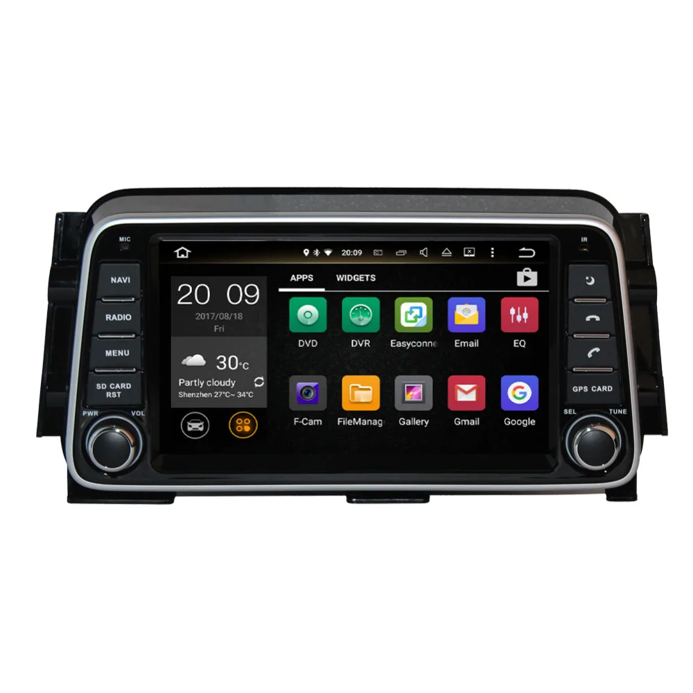 Автомобильный GPS навигатор Android 8 0 Восьмиядерный процессор ОЗУ 4 Гб для Nissan Kicks 2014