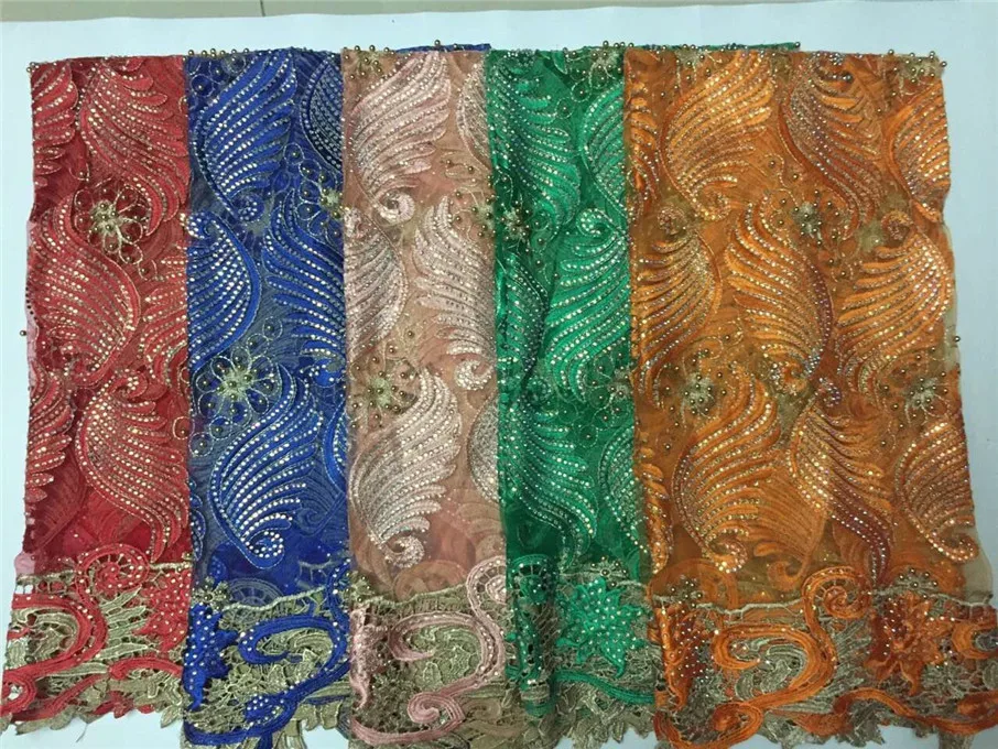 African High Quality French Net Lace Swiss Voile Fabric For dress Party 5yd/lot Free Shipping(DP8 | Дом и сад