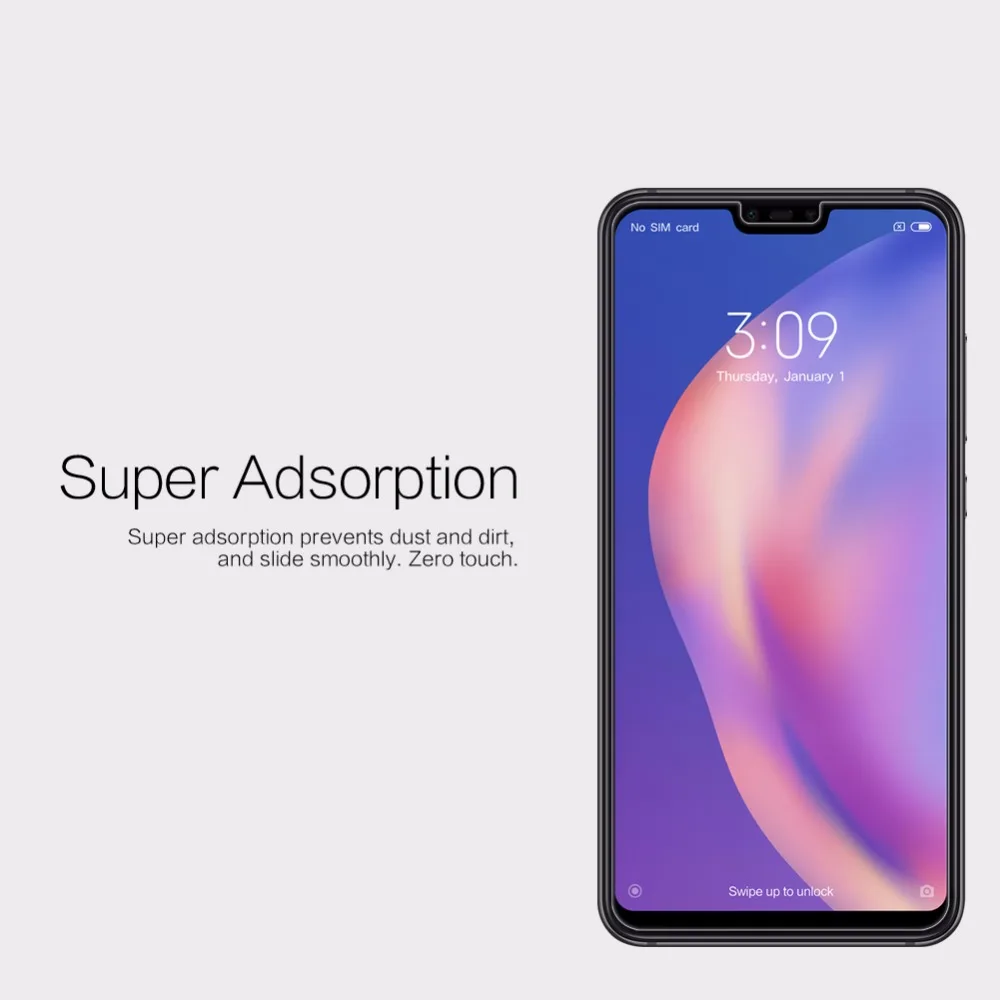 2 шт./лот для xiaomi mi 8 lite протектор экрана NILLKIN плотно прилегающие к уху супер чистый