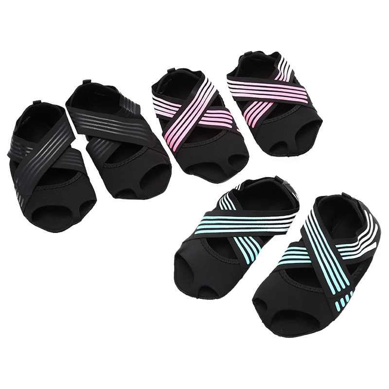 

Fashion Women's Non-slip Fitness Dance Pilates Socks Professional Indoor Yoga Shoes sock shoe