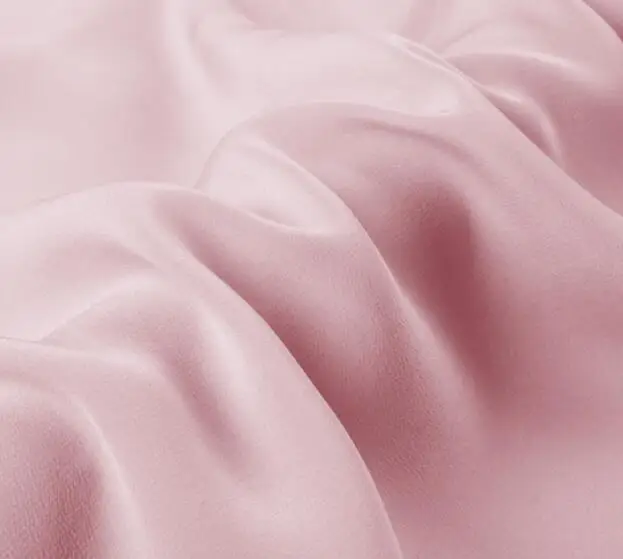 

Silk fabric silk fabric silk garment version 100% silk fabric color pink crepe A very delicate version of the design of fabric D