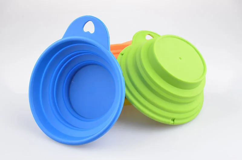 Новые продукты для домашних животных силиконовая складывающаяся миска