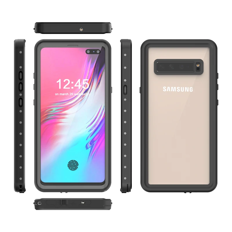 Чехол Armor IP68 ДЛЯ Samsung S10 водонепроницаемый чехол для Galaxy Plus прозрачный защита от