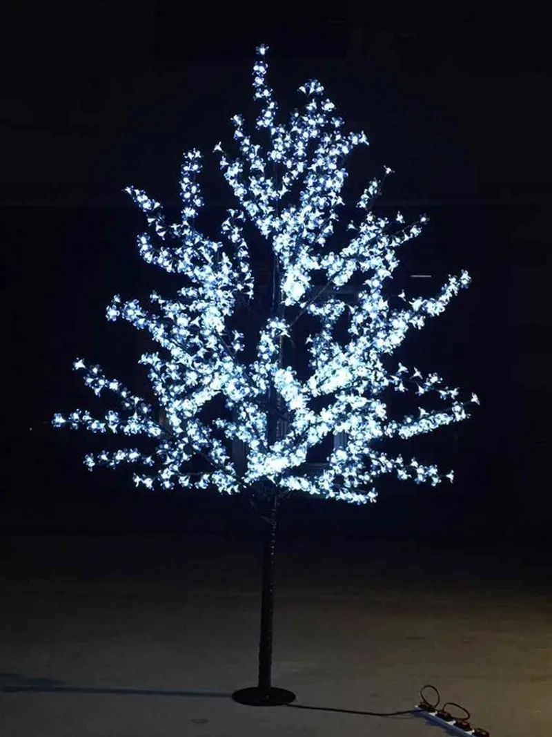 

Свадебные Рождественские светодиодные световые гирлянды для деревьев с цветком вишни 0,8 м 1,5 м 2 м, доступны для дома, сада, ландшафтного укра...