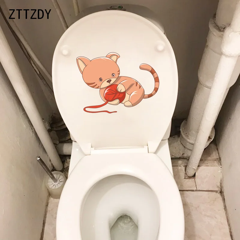 

ZTTZDY 23,7*17,4 см, милая кошка, искусство, Настенная Наклейка для спальни, украшение для дома