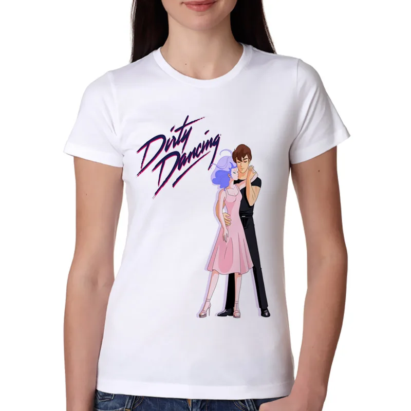 Женские футболки Dirty dancing Новое поступление 2017 летние модные женские