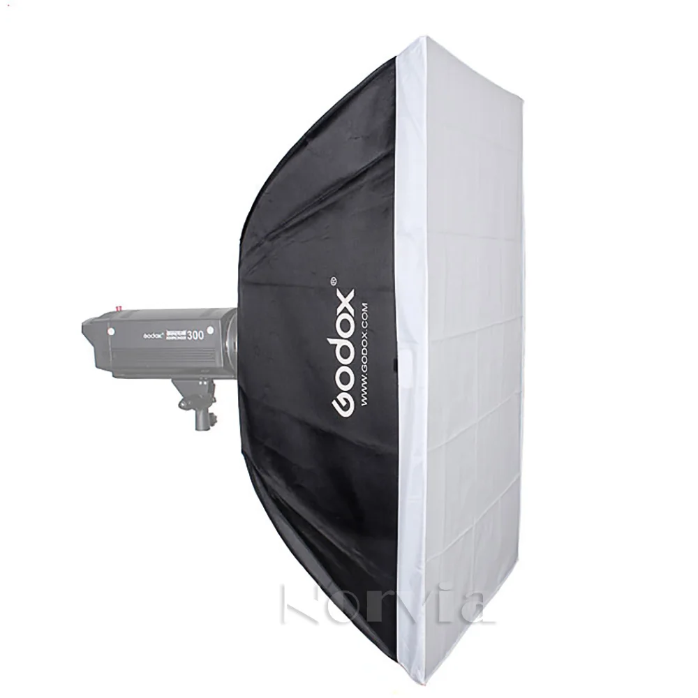 2x софтбокс Godox 2" x 40" 70x100 см, софтбокс с креплением Bowens для студийной фотосъемки, стробоскопический светильник для камеры
