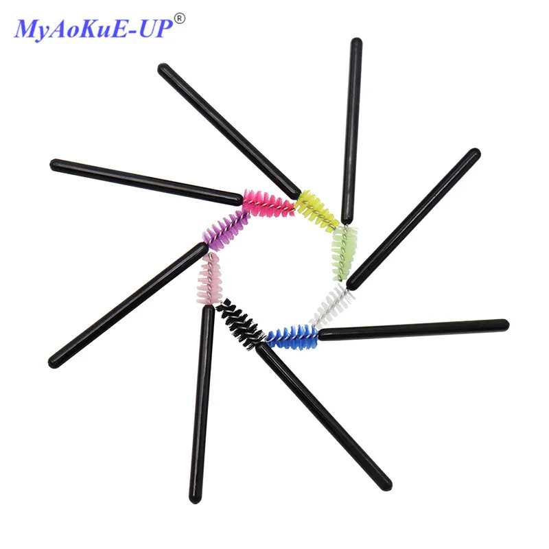 1000 pcs Mini Disposable Mascara Wands Applicator Eyelash Brushes Extension Makeup | Красота и здоровье