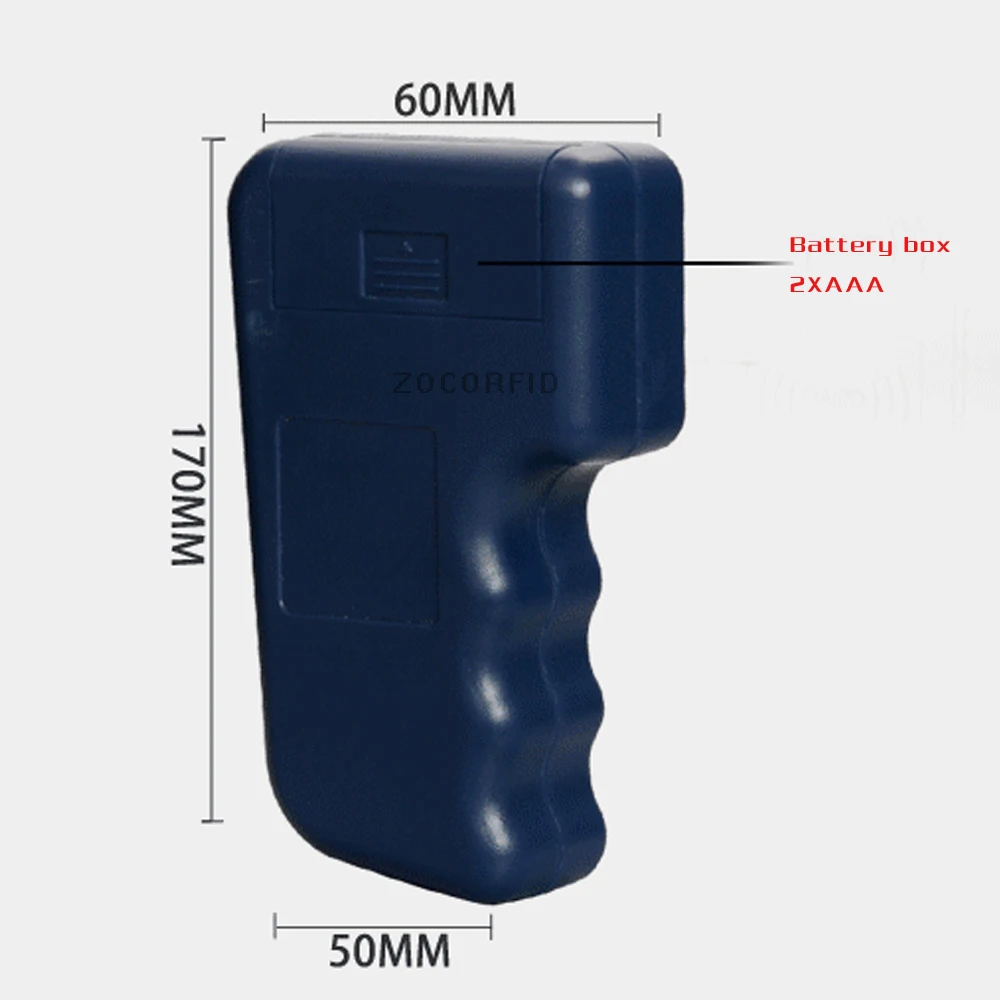 

Handheld 125KHz EM4100 RFID Copier Writer Duplicator Programmer Reader + 3Pcs Rewritable Keyfobs Tags Card