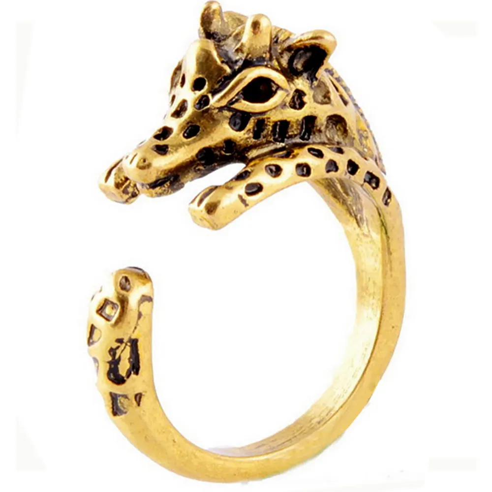 Хит продаж кольцо в виде животного с золотым уплотнением оптовая продажа