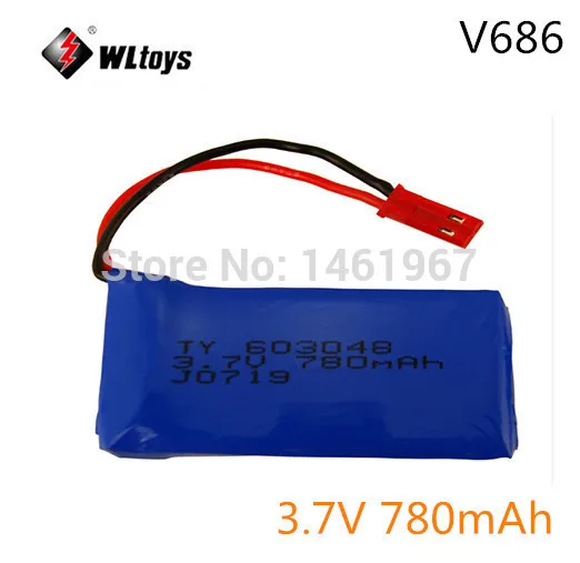 WLtoys V636/V686 RC Quadcopter Запчасти 3.7 В 780 мАч Батареи WL V636 Батареи/WL V686 Батареи|spare parts|wltoys