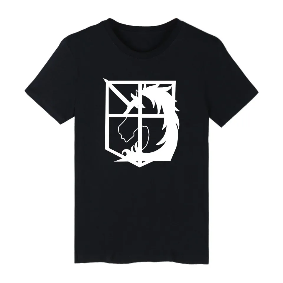 Обувь для косплея по аниме атака на Титанов Футболка с рисунком из размера плюс