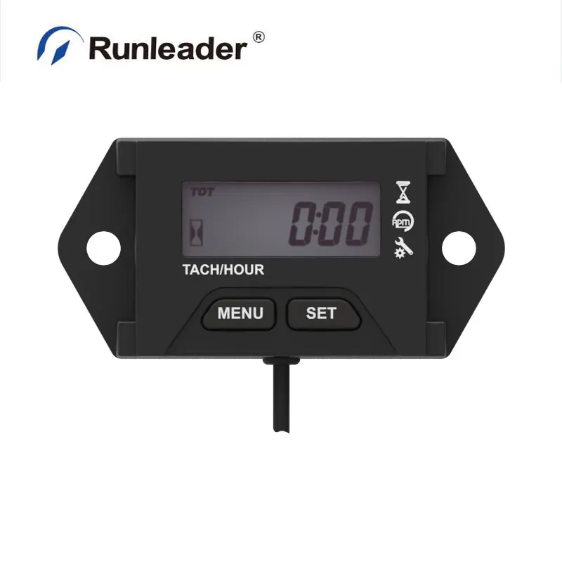Runleader RL HM059 lcd индуктивный тахометр с водонепроницаемым часовым счетчиком для