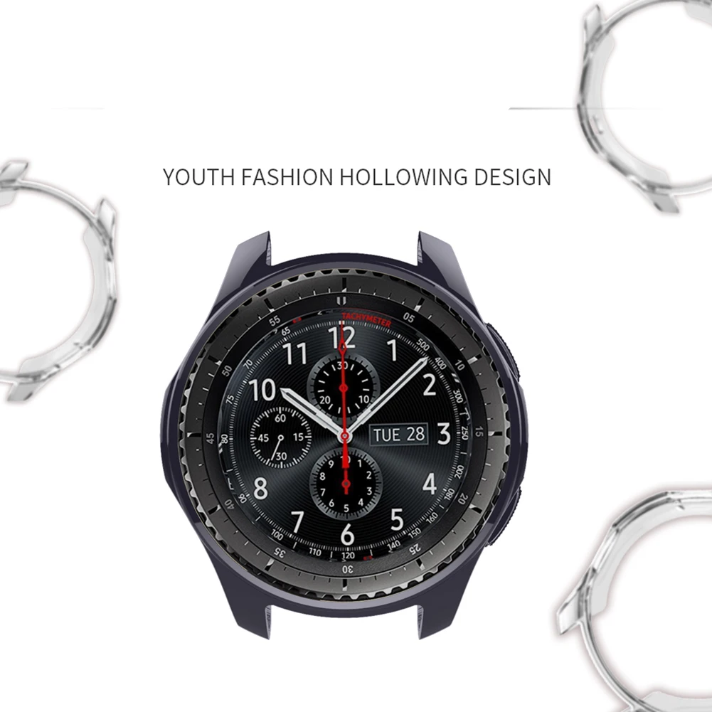 ТПУ против царапин рамка Защитная крышка для samsung Galaxy Watch 46 мм SM-R800