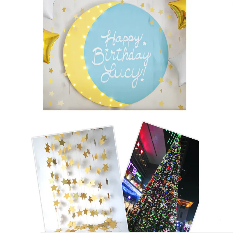 415 см настенные Подвески реквизит украшение звезда карточка бумажная Свадебная