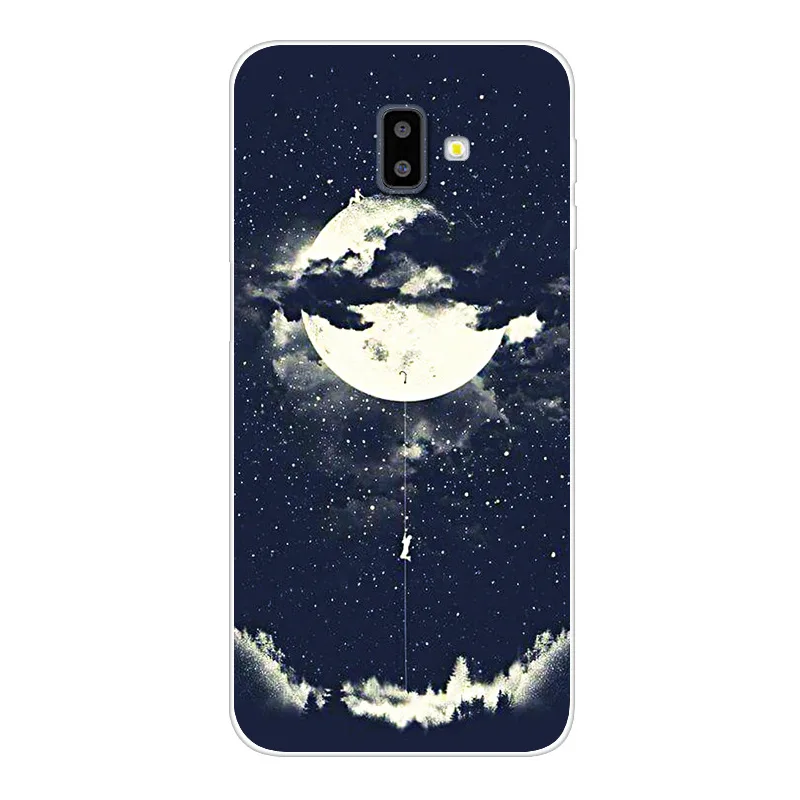 Чехол J6plus Capas для samsung J6 Plus, силиконовый мягкий чехол из ТПУ с принтом для samsung Galaxy J6 Plus J 6 Plus J610 J610F J6+ чехол