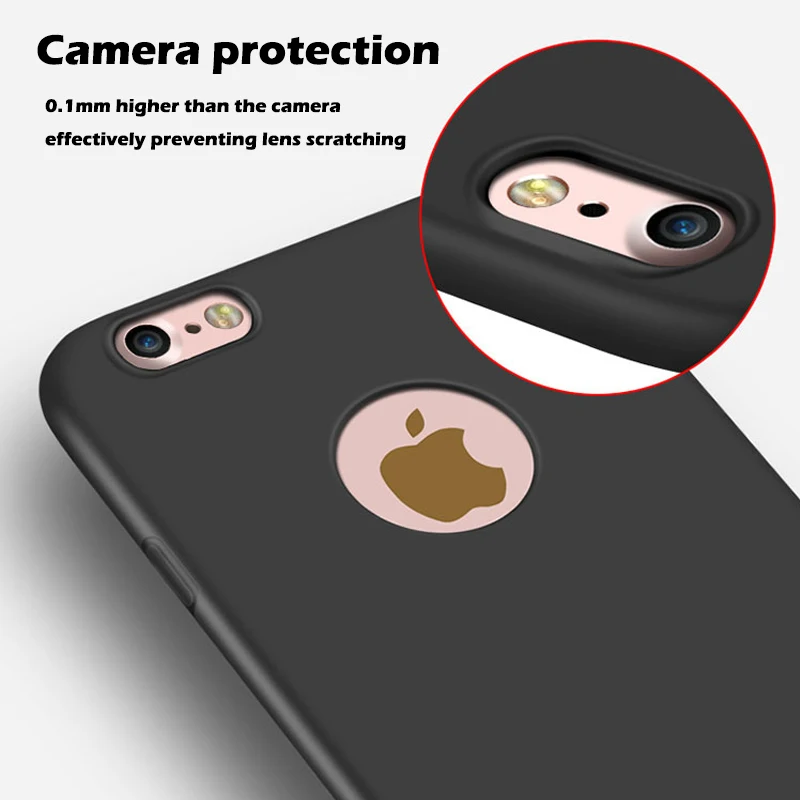 Матовый чехол для iphone XS 5 5S SE 6 6S 7 8 Plus 6plus 6splus 7plus X 10 XR XSMAX из мягкого ТПУ силикона |
