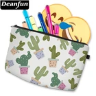Deanfun косметички с 3D принтом кактуса модный стиль Несессер для женщин органайзер для макияжа Drpshipping 35509