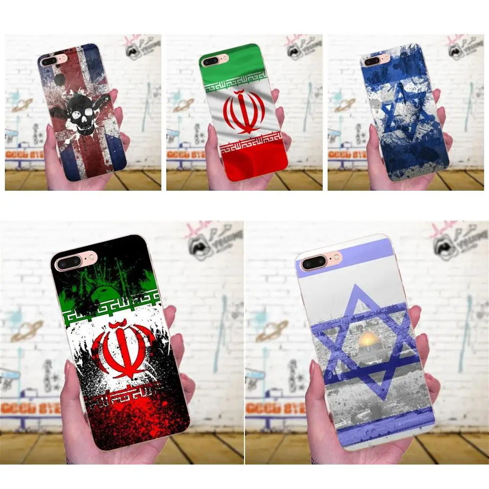 Защитный чехол из ТПУ с национальным флагом Iran Israel для Galaxy J1 J2 J3 J330 J4 J5 J6 J7 J730 J8 2015