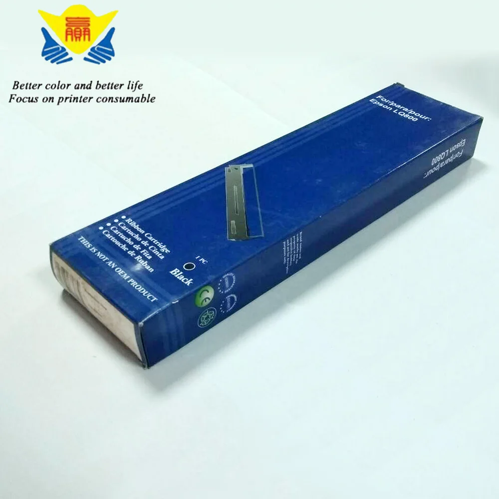 JIANYINGCHEN черная совместимая лента для печати чернил 12 7 мм Epsons LQ800 ERC19 VP80K VP85K (10