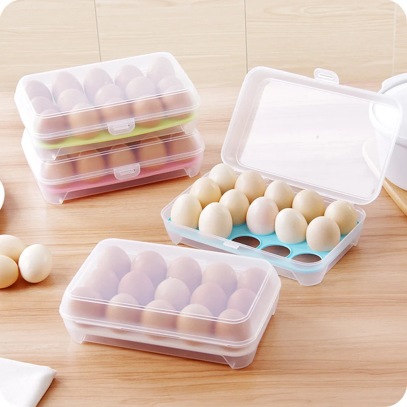Прозрачная коробка для хранения яиц холодильника контейнер 15 яиц|box for|box containerbox box
