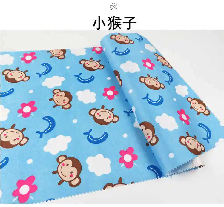 Monkey 152 г/м, плотные, персиковые, напоминающие кожу, водонепроницаемые, из ТПУ ткани, дышащие, мембранные подгузники, экологичные, детские, мягкие, моющиеся, моющиеся, ткань - Цвет: Monkey