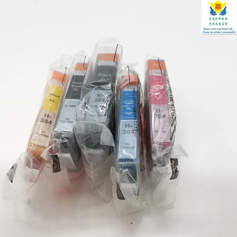 JIAYINGCHEN совместимый картридж Замена для HPs 364xl 5 шт Deskjet 3070A Photosmart 5510 Бесплатная