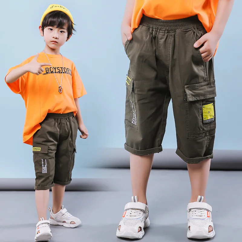 as picture Childrens' Sport Short Boys Active Performance Shorts Little Boys' Pull-on French Terry Shorts - Цвет: as picture