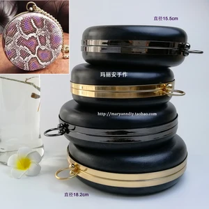 Круглая Плоская рамка для кошелька 18,2 или 15,5 см, кольцо для самостоятельной сборки, аксессуары для сумок, запчасти для ручек рамка для сумки кошелька, прямая рамка для кошелька для покупок