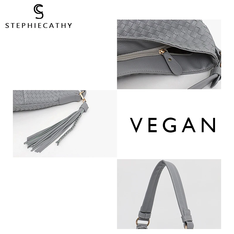 Женская сумка через плечо SC большая плетеная ручной работы из искусственной