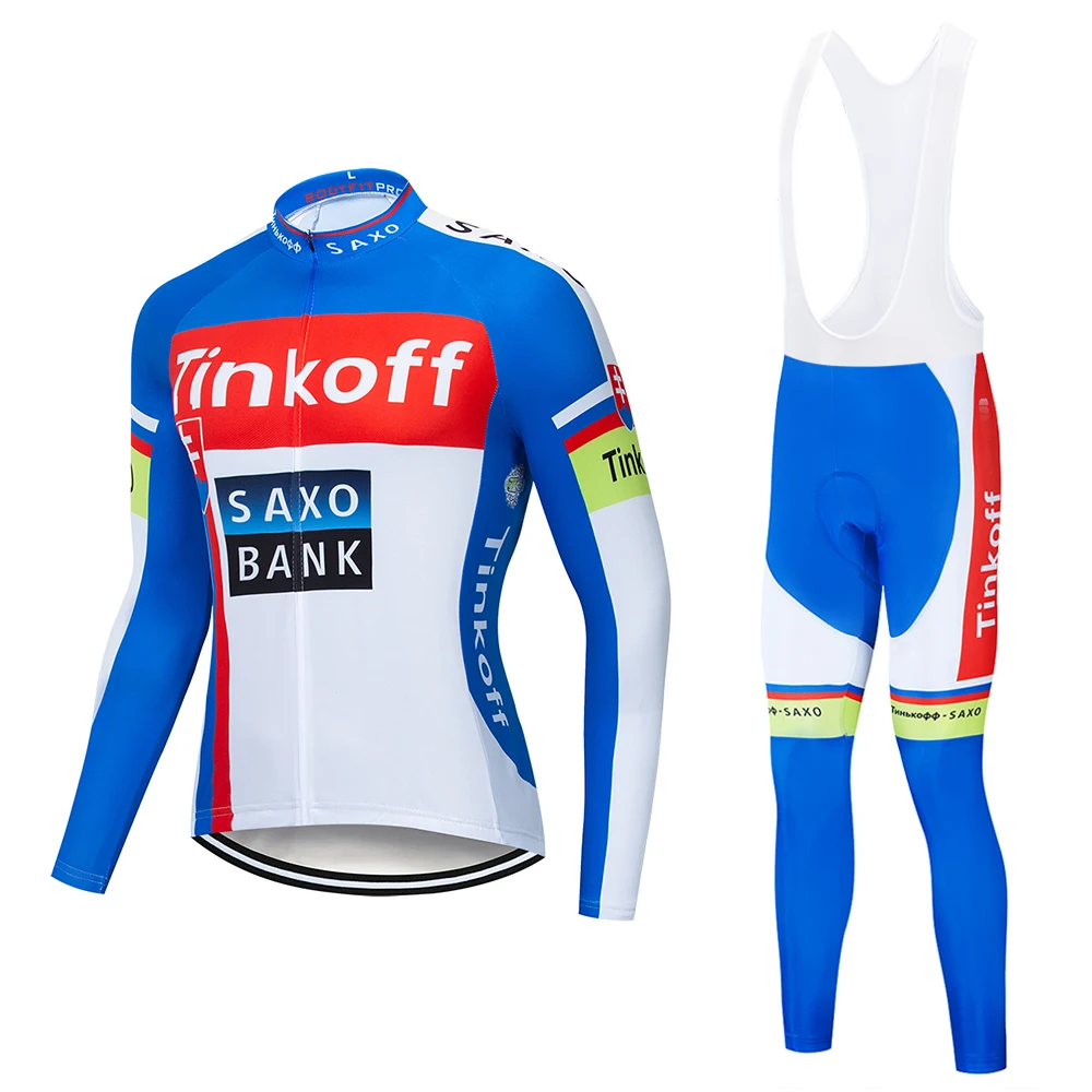 2019 Тинькофф saxo bank с длинным рукавом Майо Ropa Ciclismo майки спортивные/осень Mountain