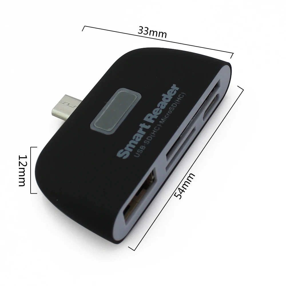 4 в 1 USB 2 0 концентратор кардридер адаптер для карт с SD/TF портативный мини OTG