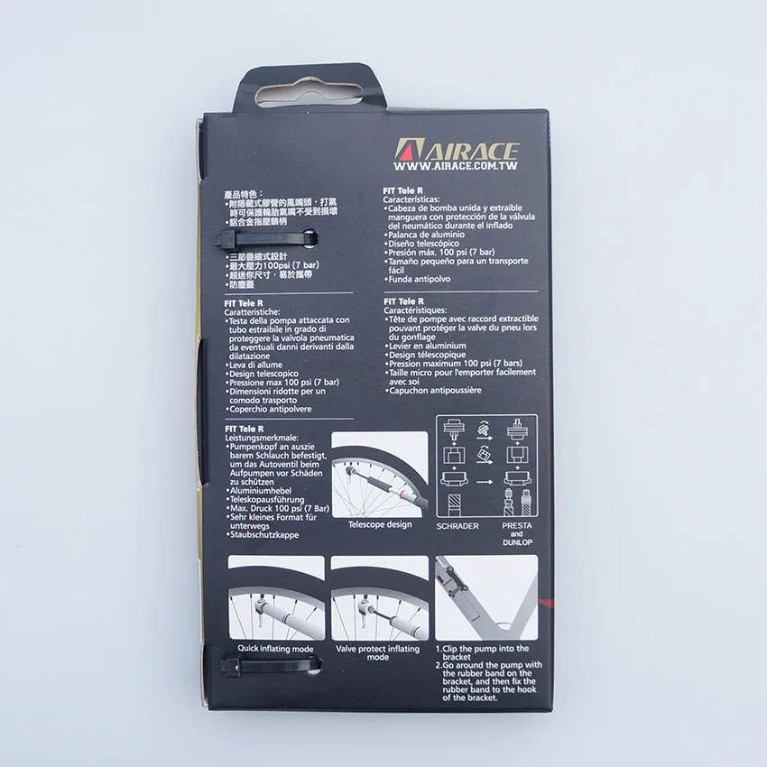 Портативный мини насос Basecamp велосипедный двухтактный из алюминиевого сплава