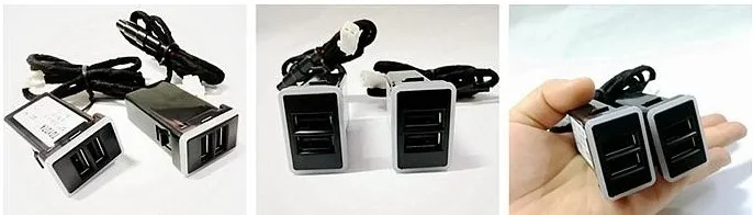 Автомобильное зарядное устройство с двумя USB-портами для Toyota Prius 30 40 50 |