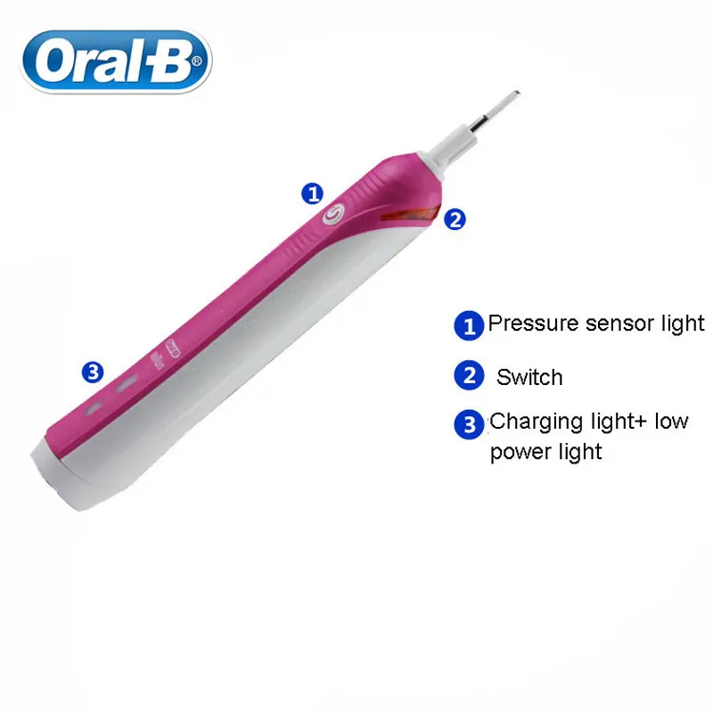 Oral B Pro2000 Электрический Зубная щётка 2 щетки многопользовательские режимы функции