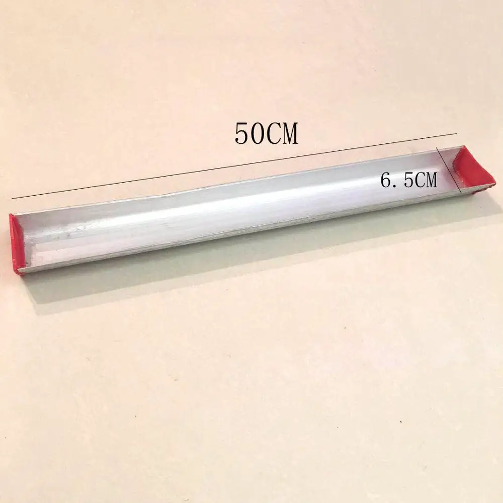 50CM 6-20 дюймов трафаретная печать алюминиевый сплав эмульсия совок Coater 15-50 см шелкография Размер скребковое покрытие пресс инструменты - Цвет: 50CM