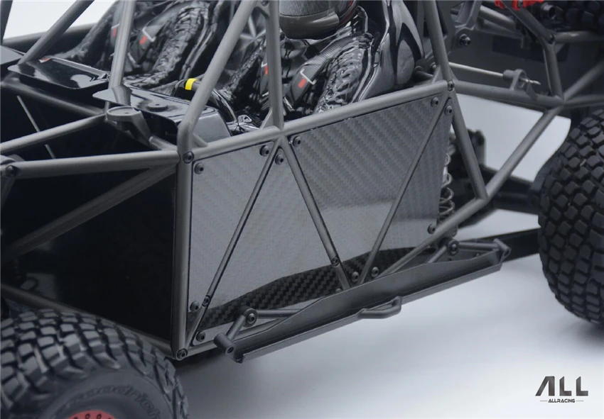 Углеродное волокно боковая защитная пластина броня для 1/7 Traxxas udr Rc части