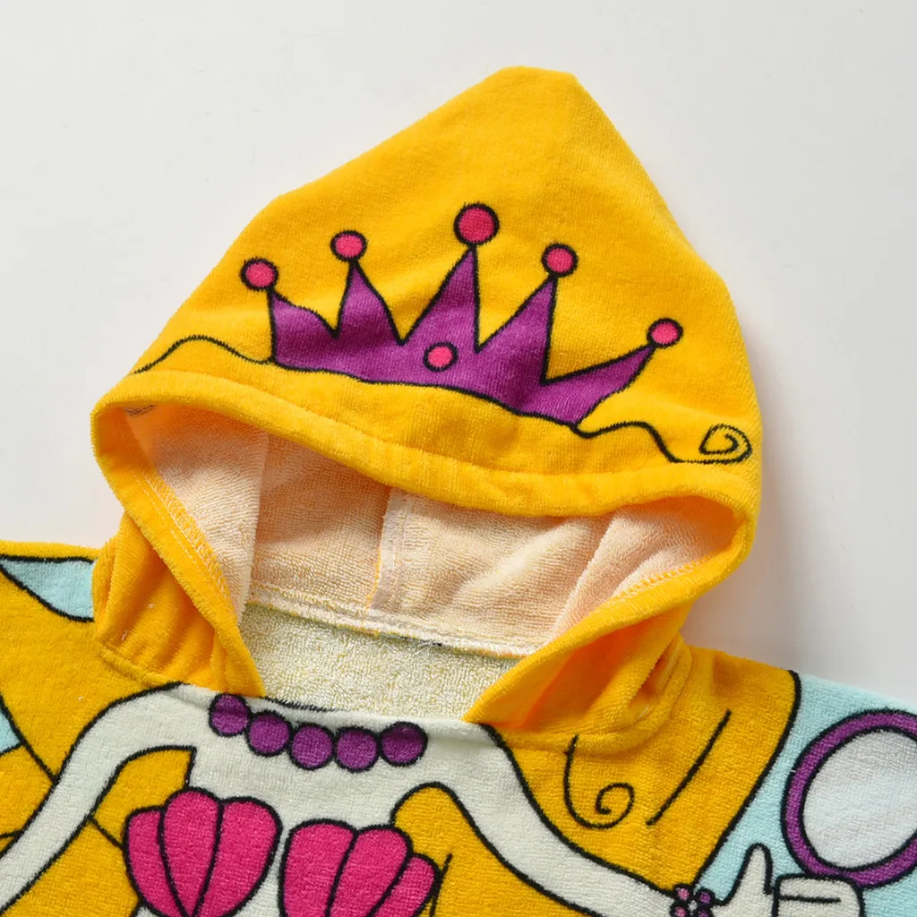 Банный халат для маленьких мальчиков и девочек с рисунком животных Банное