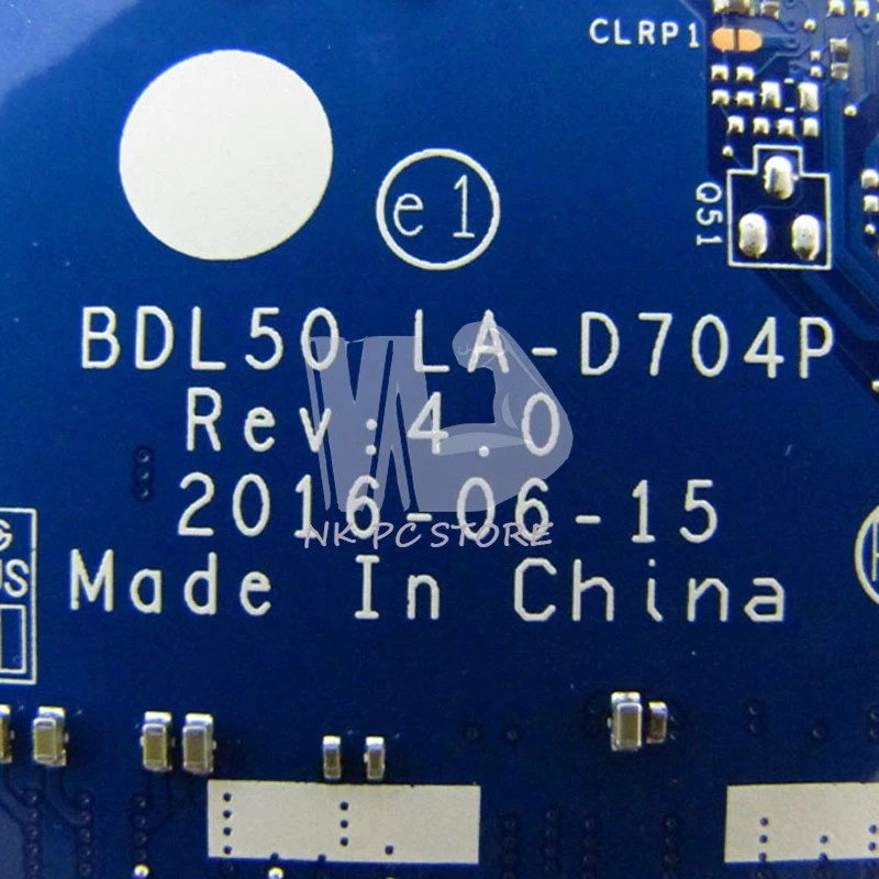 NOKOTION для HP 15 AY материнская плата ноутбука BDL50 LA D704P основная I5 6200U CPU DDR3L 854945 601