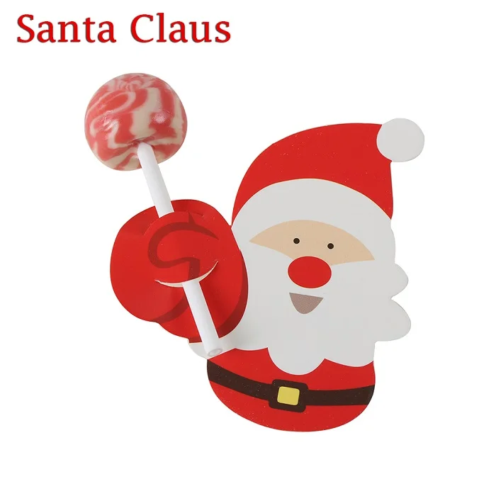 Santa Claus 50 шт. рождественские детские открытки Санта-Клаус Пингвин леденец рождественские бумажные украшения конфеты рождественские вечерние украшения - Цвет: Santa Claus