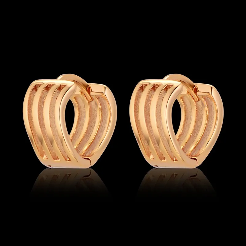 Горячие свадебные ювелирные изделия женские большие серьги Bijoux золотая пластина
