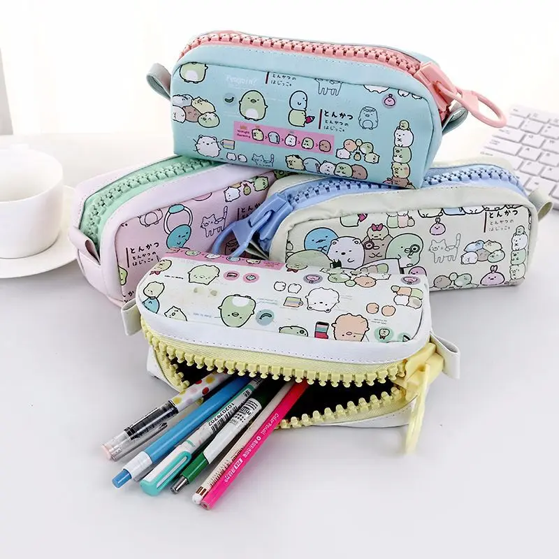 Новый картофельный кролик большая молния пенал большой емкости pu Симпатичный