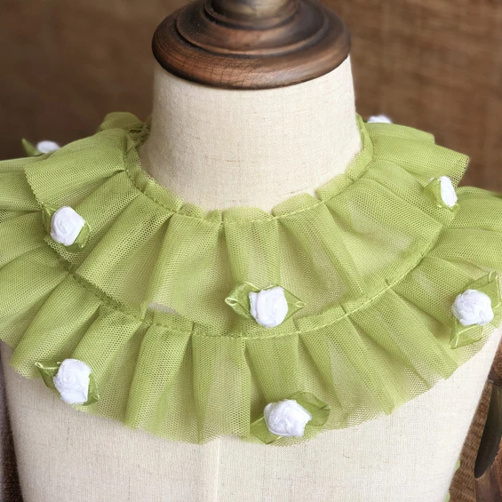LASUI широкий 5 см ярдов DIY воротник манжета юбка платье ювелирные аксессуары Comely green