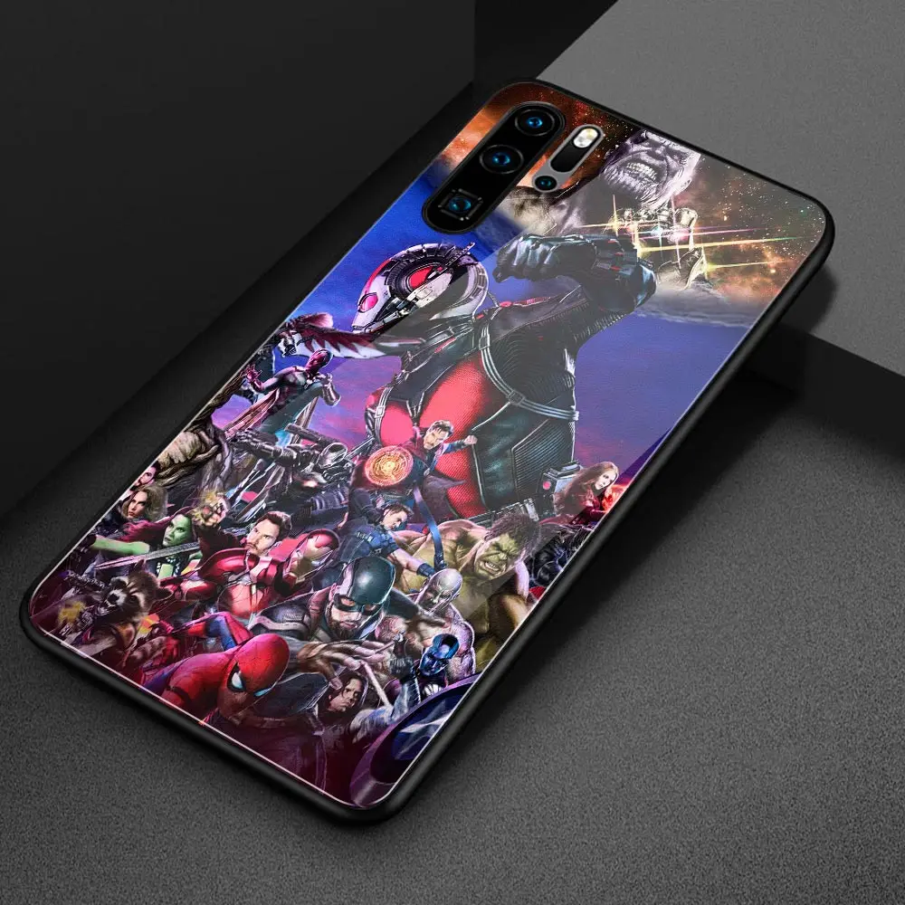 For case Huawei honor 20 Glass back marvel play for 8x max 9 10 20i v9 v10 v20 note |