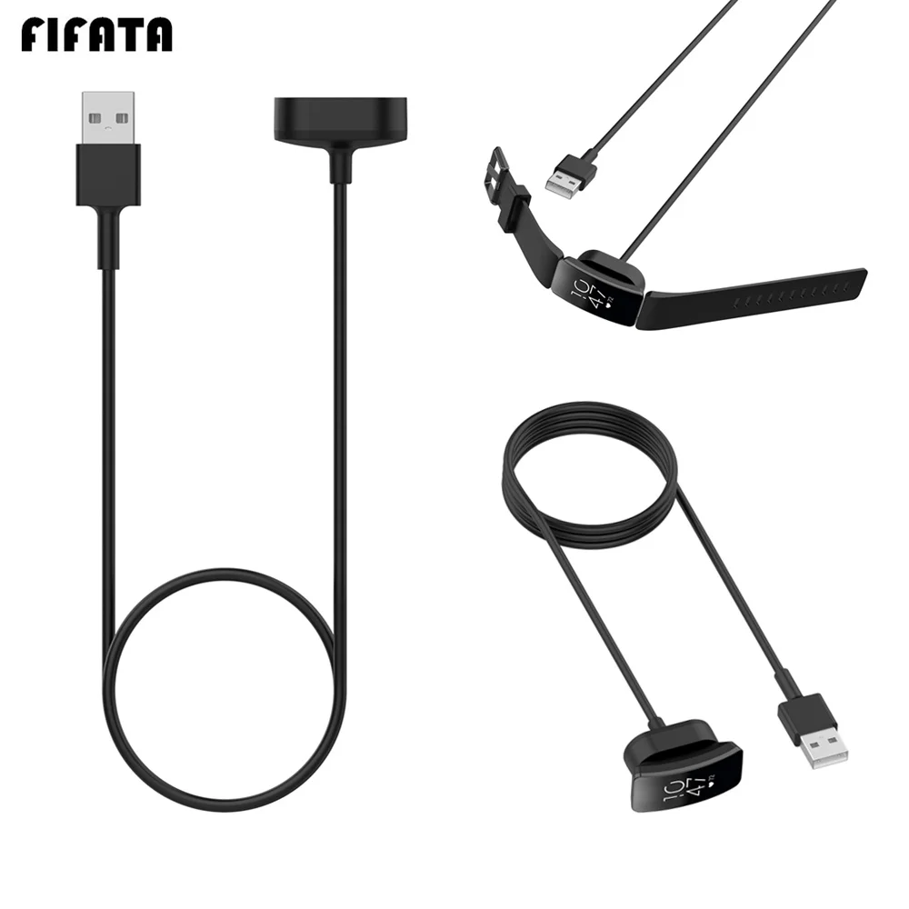 

FIFATA 100 см USB кабель для быстрой зарядки зарядный док-станция кабель питания зарядный кабель для передачи данных для Fitbit Inspire/Inspire HR Band аксессу...