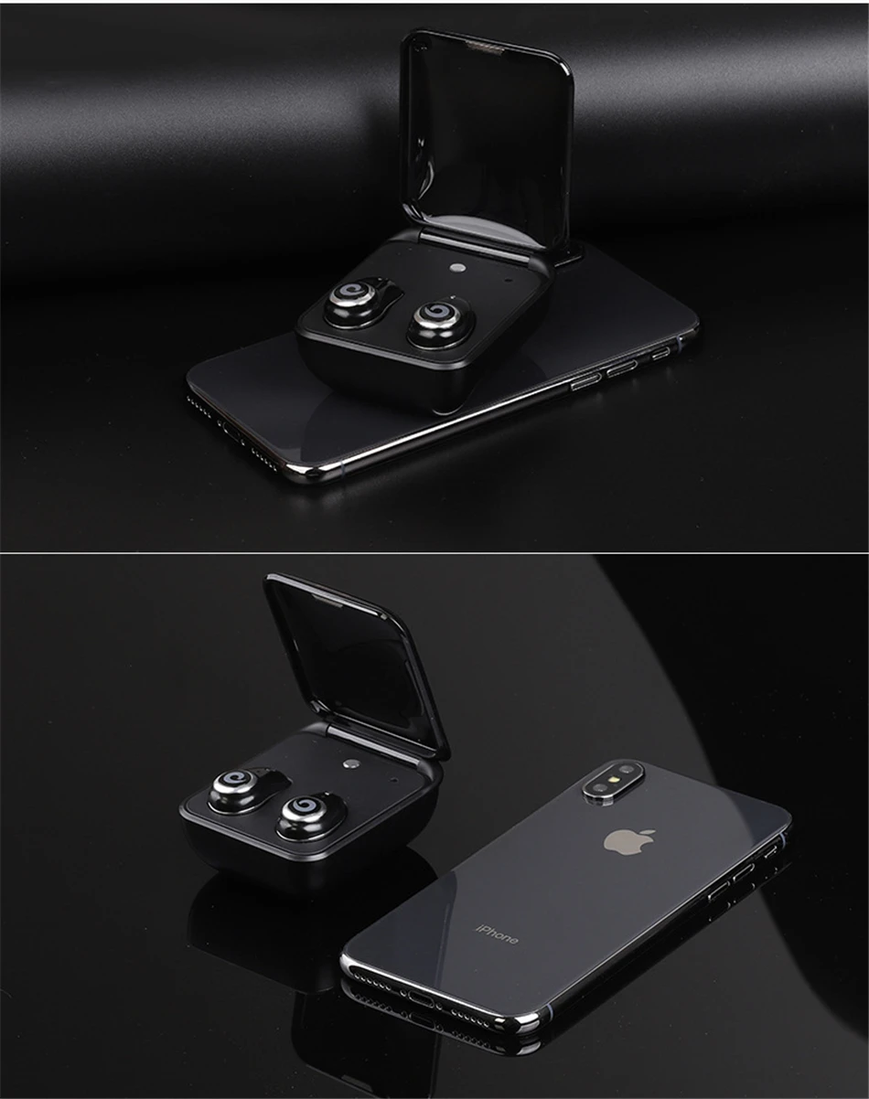 TWS мини беспроводные наушники-вкладыши Bluetooth наушники V4.2 Спорт IPX5 Водонепроницаемый с 2000 мАч коробка перезаряжаемая гарнитура YZ148