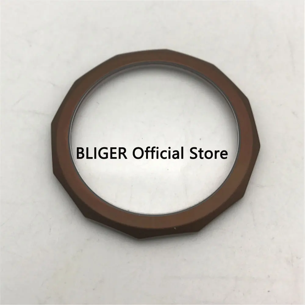 Чехол для часов BLIGER 47 мм из нержавеющей стали 316L с кофейным покрытием, подходит для ETA 6497 6498 ST 3600 3620 механизм с ручным заводом BC78