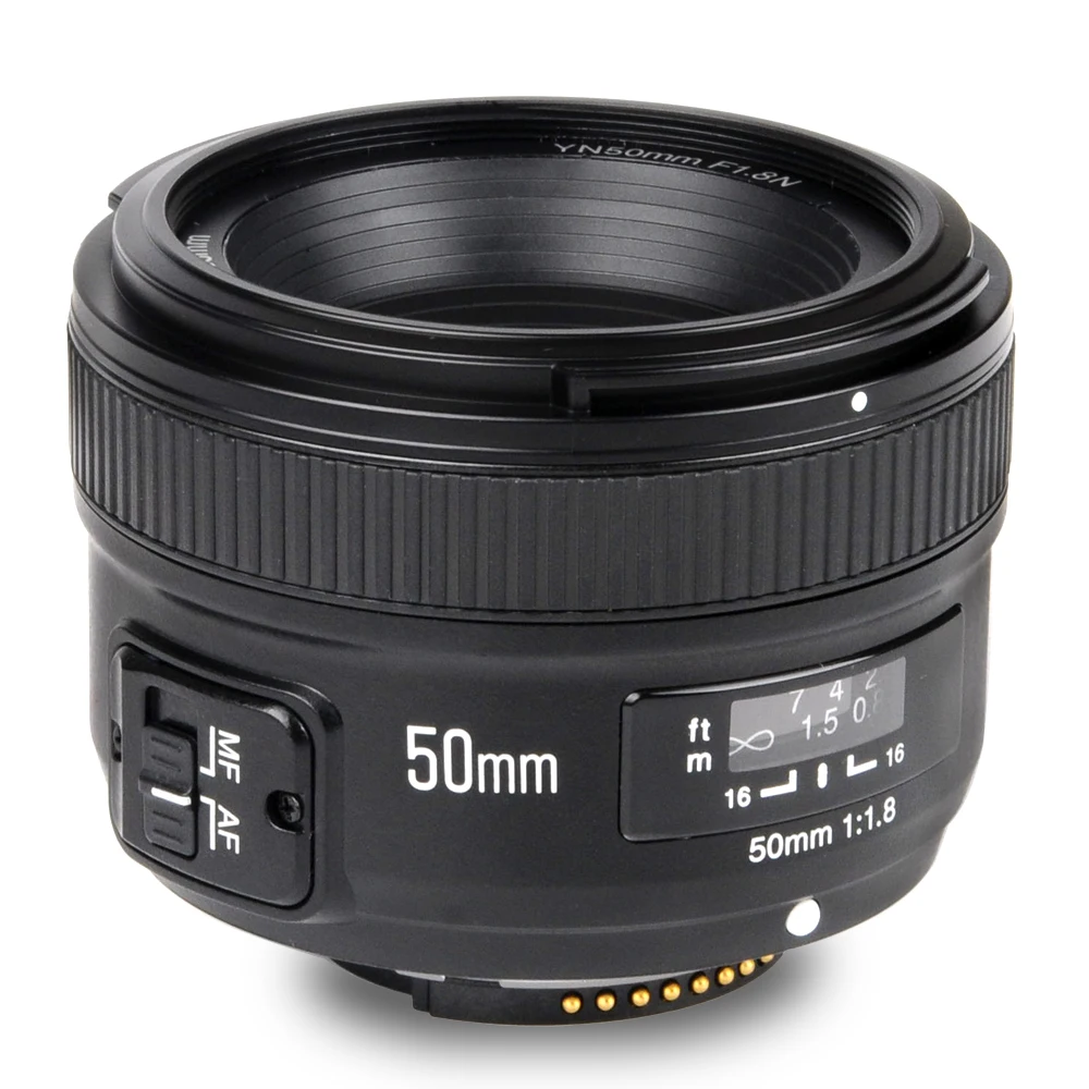 Стандартный основной объектив YONGNUO YN 50 мм F1.8N Большая диафрагма авторучная