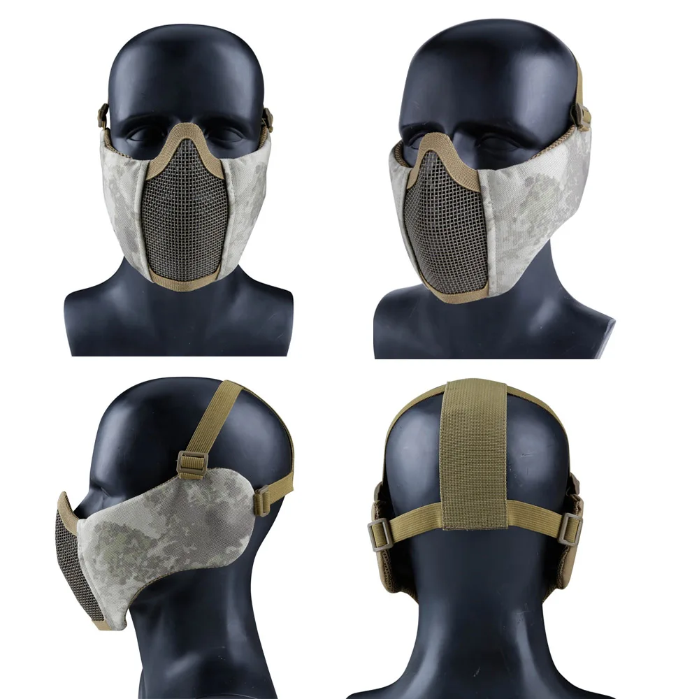 Тактический Пейнтбол Маска Airsoft поле боя Elite маска полностью Защитная ушами